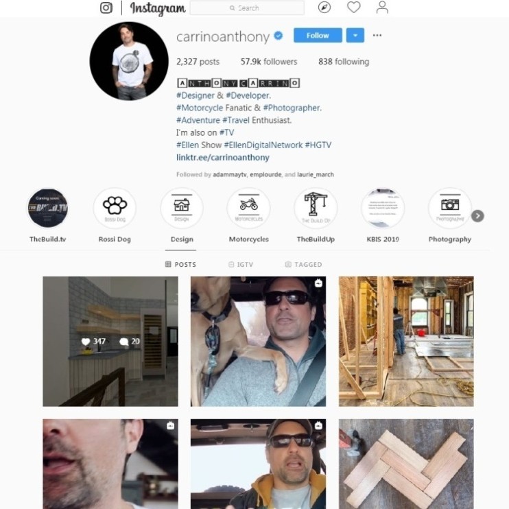 get inspired with anthony on instagram!